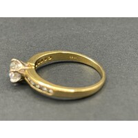 Ladies 18ct Yellow Gold Diamond Ring