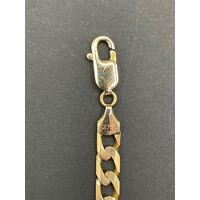 Unisex 9ct Yellow Gold Curb Link Bracelet