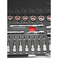 Repco 52 Piece Metric Socket Set 1/4 Inch and 3/8 Inch Drive RTK3214