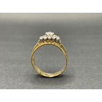 Ladies 18ct Yellow Gold 3 in 1 Diamond Ring