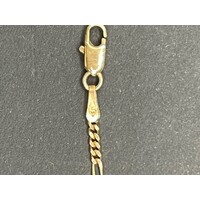 Childs 9ct Yellow Gold Figaro Link ID Bracelet