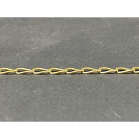 Ladies 18ct Yellow Gold Long Curb Link Bracelet