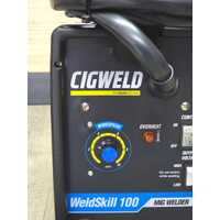 Cigweld W1004100 WeldSkill 100 MIG Welder with MIG Torch Work Lead and Strap