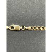 Unisex 9ct Yellow Gold Curb Link Necklace