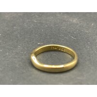 Ladies 18ct Yellow Gold Plain Band Enhancer Ring