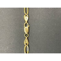 Unisex 18ct Yellow Gold Figaro Link Necklace