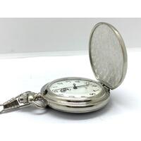 FOB Watch Box Scottish Piper Round Pocket Watch with Metal Strap with Box