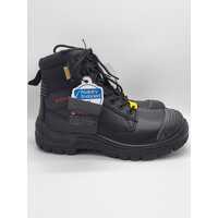 KingGee K27985 Phoenix 6CZ EH Side Up Work Safety Boots Black Size Mens US 10.5