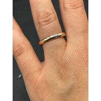 Unisex 9ct Rose Gold Plain Band Ring