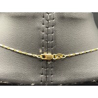 Ladies 18ct Two Tone Gold Fancy Link Necklace