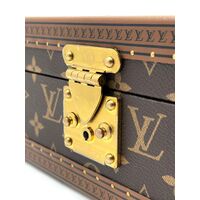 Louis Vuitton 8 Watch Case Brown Luxury Monogram Canvas with 2 Keys and COA