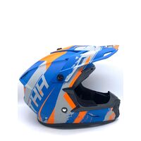 THH T710X Rage Matte Blue/Orange Youth Helmet Size L 51-52cm with Dust Bag