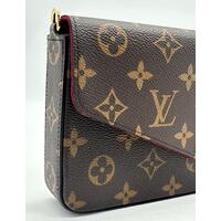 Louis Vuitton Felicie Pochette Monogram Canvas Bag with Removable Chain Strap