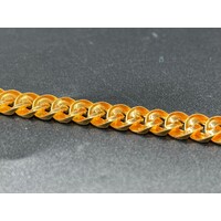 Unisex 22ct Yellow Gold Curb Link Bracelet (Pre-Owned)