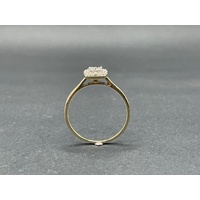 Ladies 9ct Yellow Gold Diamond Cluster Ring