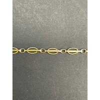 Ladies 18ct Yellow Gold Fancy Link Bracelet