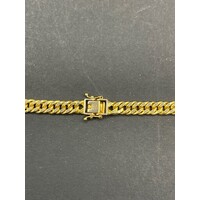 Unisex 18ct Yellow Gold Tight Curb Link Necklace