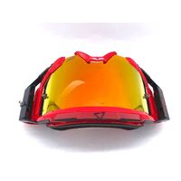 Leatt Velocity 5.5 Adult Off-Road Motorcycle Goggles Anti-Fog with Red Strap