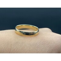 Mens 9ct Yellow Gold Plain Wedding Band Ring