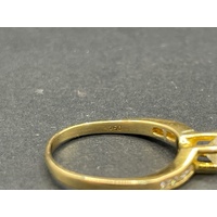 Ladies 18ct Yellow Gold Diamond Ring