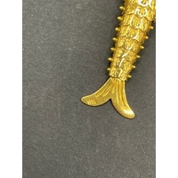 Unisex 22ct Yellow Gold 3D Fish Pendant