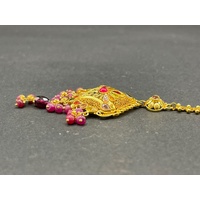 Ladies 21ct Yellow Gold Tikka Headpiece Pendant