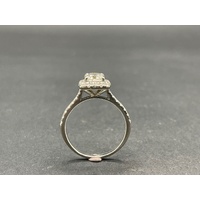 Ladies 18ct White Gold Diamond Engagement Ring