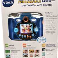 Vtech KidiZoom Duo FX Digital Zoom Camera Blue with Games for Kids