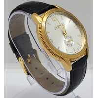 August Steiner Gold Tone Leather Mens Watch AS8020YG Swiss Quartz 3 ATM WR