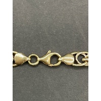 Ladies 9ct Yellow Gold Fancy Link Necklace