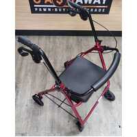 Care Quip Foldable Mobility Walker with Basket