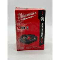 Milwaukee M18 Redlithium-Ion 2.0Ah 18V Compact Battery Pack M18B2