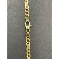 Unisex 9ct Yellow Gold Mixed Link Necklace