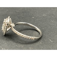 Ladies 18ct White Gold Pear Shape Diamond Ring