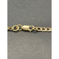 Mens 9ct Yellow Gold Curb Link Necklace