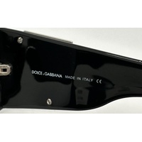 Dolce & Gabbana Oversized Women Sunglasses Black with Crystals DG 4018-B 501/87