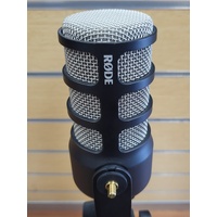 Rode PodMic FG0184690 Dynamic Podcasting Microphone Black with Stand XLR Cable