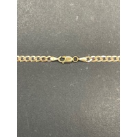 Unisex 9ct Yellow Gold Curb Link Necklace