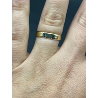 Unisex 18ct Yellow Gold Plain Wedding Band Ring