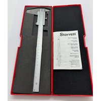 Starrett Master Vernier Caliper 125MB 0-200mm 8 Inch in Case