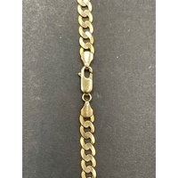 Unisex 9ct Yellow Gold Curb Link Necklace