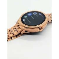 Fossil Rose Gold Tone Stainless Steel Strap Ladies Smartwatch with Box