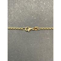 Ladies 9ct Yellow Gold Belcher Link Necklace