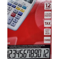 Sharp EL-1750V 12 Digit 2 Colour Printer Calculator