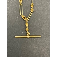 Ladies 9ct Yellow Gold Albert Chain Necklace