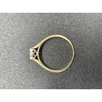 Ladies 18ct Yellow Gold Diamond Ring (Pre-Owned)