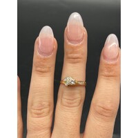 Ladies 18ct Yellow Gold Diamond Ring (Pre-Owned)