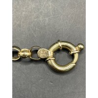 Ladies 9ct Yellow Gold Belcher Link Bracelet