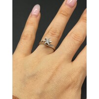 Ladies White Platinum Solitaire Diamond Ring