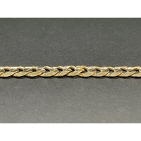 Unisex 9ct Yellow Gold Curb Link Bracelet